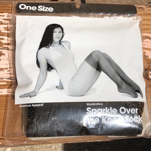 American Apparel Sparkle Over The Knee 